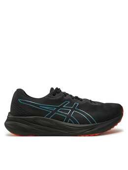 Asics: Чёрные кроссовки 