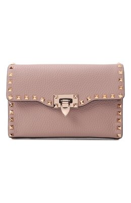 Valentino: Бежевая сумка  Rockstud Small