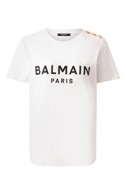 Balmain: Хлопковая футболка 