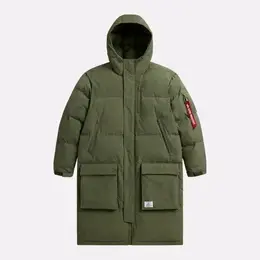 ALPHA INDUSTRIES: Зелёный пуховик 