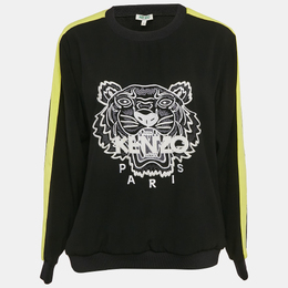 Kenzo: Чёрный свитер  Tiger