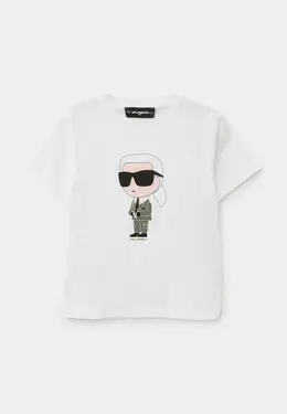 Karl Lagerfeld Kids: Белая футболка 