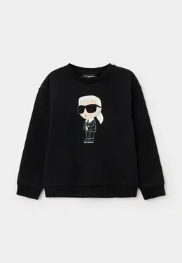 Karl Lagerfeld Kids: Чёрный свитшот 