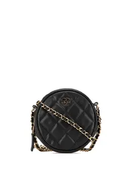 CHANEL Pre-Owned: Чёрный клатч 