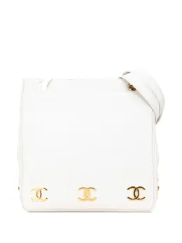 CHANEL Pre-Owned: Белая сумка-шоппер 
