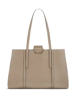 Furla: Бежевая сумка-шоппер 