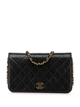 CHANEL Pre-Owned: Чёрная сумка через плечо 