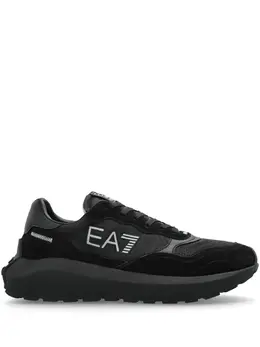 Ea7 Emporio Armani: Чёрные кроссовки 