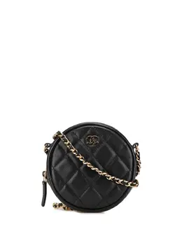 CHANEL Pre-Owned: Чёрный клатч 