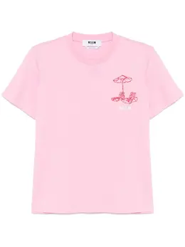 MSGM: Розовая футболка 