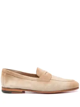Santoni: Бежевые туфли 