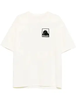 RHUDE: Белая футболка 