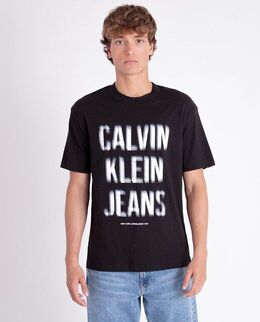 Calvin Klein Jeans: Чёрная футболка 