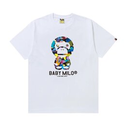 A BATHING APE: Белая футболка 