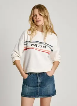 Pepe Jeans: Толстовка с принтом 