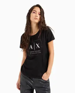 Armani Exchange: Чёрная футболка 