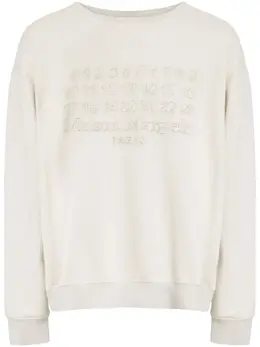 Maison Margiela: Белый свитшот 