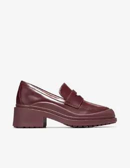 Cole Haan: Бордовые мокасины 