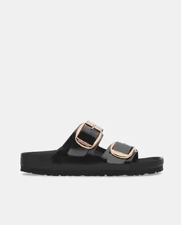 Birkenstock: Чёрные сандалии 