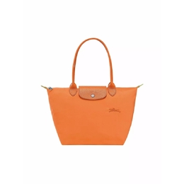 Longchamp: Оранжевая сумка-шоппер  Le Pliage