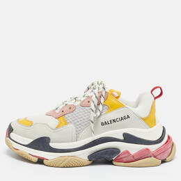 Balenciaga: Многоцветные кроссовки  Triple S