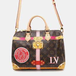 Louis Vuitton: Коричневая сумка  Speedy