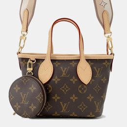 Louis Vuitton: Коричневая сумка-шоппер  Neverfull