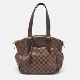 Louis Vuitton: Коричневая сумка 