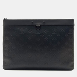 Louis Vuitton: Чёрный клатч  Pochette