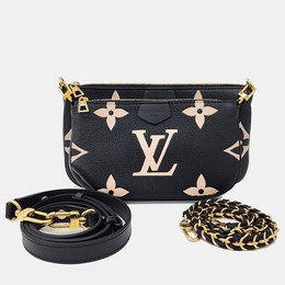 Louis Vuitton: Чёрная сумка  Pochette