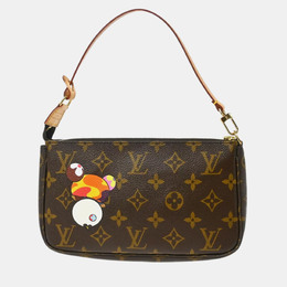 Louis Vuitton: Коричневая сумка  Pochette Accessoires