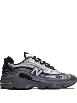 New Balance: Фиолетовые кроссовки 