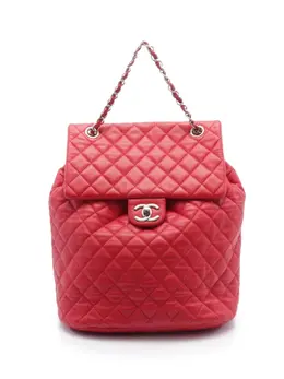 CHANEL Pre-Owned: Красный рюкзак 