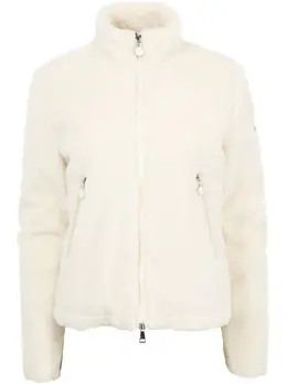 Moncler: Белая куртка 