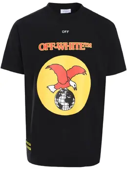 Off-White: Чёрная футболка  Arrow