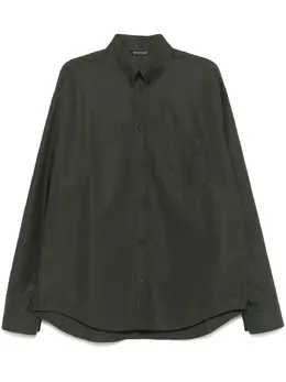 Balenciaga: Рубашка с принтом 