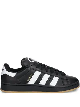 adidas: Чёрные кроссовки  Campus