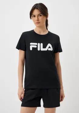 Fila: Чёрная футболка 