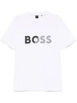 BOSS: Белая футболка 