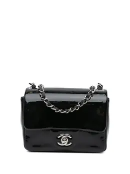 CHANEL Pre-Owned: Чёрная сумка через плечо 