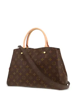 Louis Vuitton Pre-Owned: Коричневая сумка-шоппер 