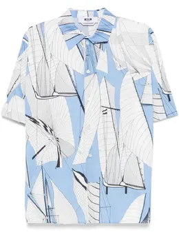 MSGM: Голубая рубашка 