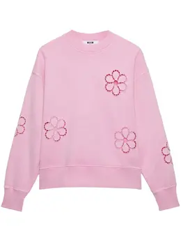 MSGM: Свитшот с цветочным принтом 