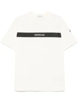 Moncler: Футболка с принтом 