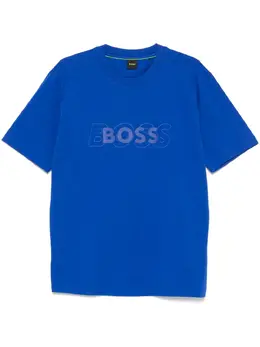 BOSS: Голубая футболка 