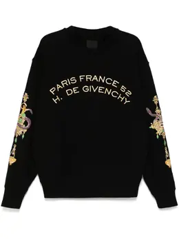 Givenchy: Чёрный свитшот 