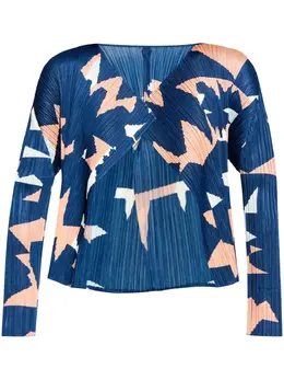 Pleats Please Issey Miyake: Голубая куртка 
