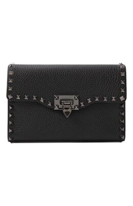 Valentino: Чёрная сумка  Rockstud Small