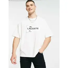 LACOSTE: Белая футболка 