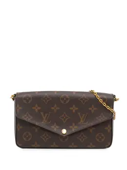 Louis Vuitton Pre-Owned: Коричневая сумка через плечо 